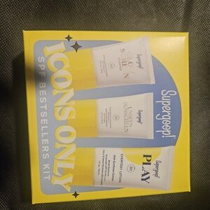 Supergoop Icons Only SPF Bestsellers Kit • Glow Screen • Unseen SPF 40/50 • NEW